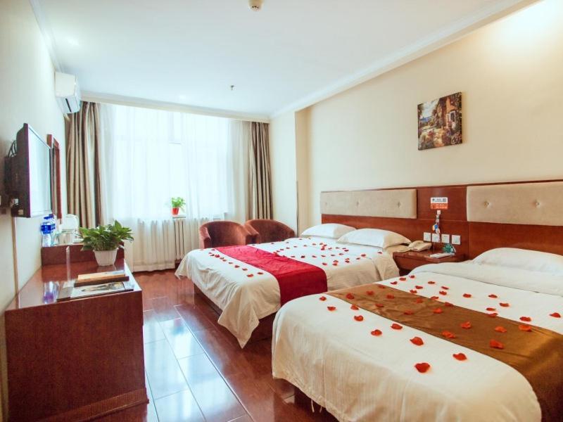 Greentree Inn Hebei Zhangjiakou Zhangbei Caoyuantian Rd Zhangku Avenue Express Hotel Esterno foto
